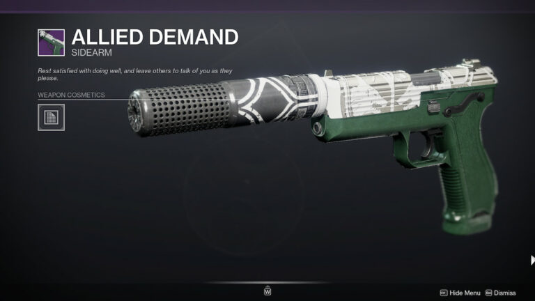 Destiny 2 – Allied Demand god roll et meilleurs avantages