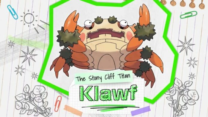Crabe-Pokémon Klawf présenté et prend le contrôle d'Internet
