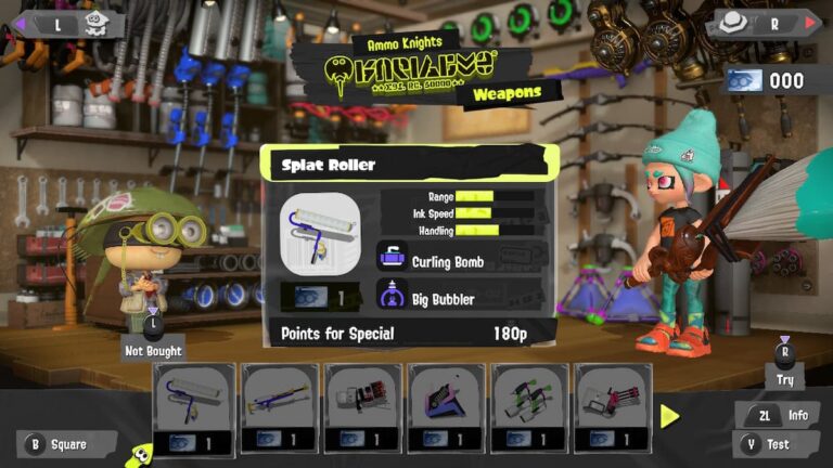 Ammo Knights Menu in Splatoon 3