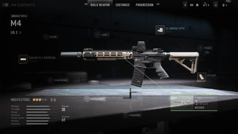 Toutes les armes disponibles dans la bêta de Modern Warfare 2