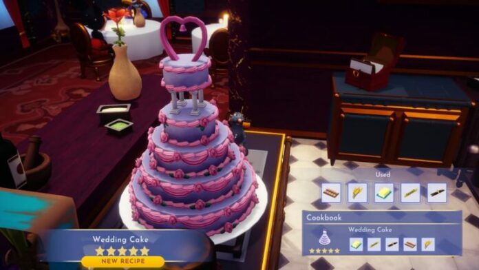 Comment faire un gâteau de mariage à Disney Dreamlight Valley
