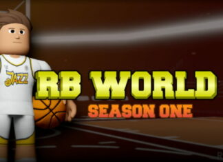 Character holding basketball for Roblox RB World 4