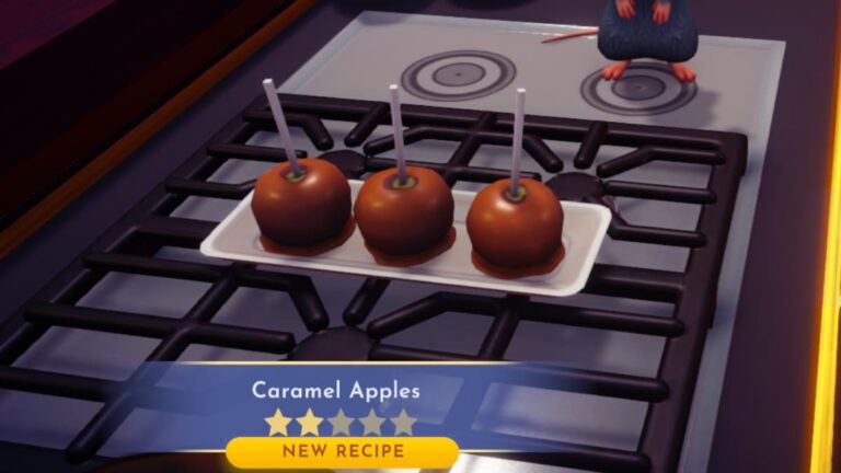 Comment faire des pommes au caramel dans Disney Dreamlight Valley