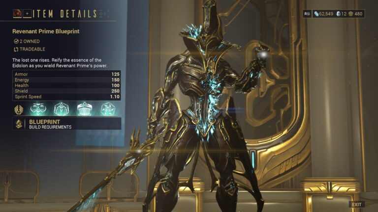 Comment obtenir toutes les reliques Revenant Prime dans Warframe