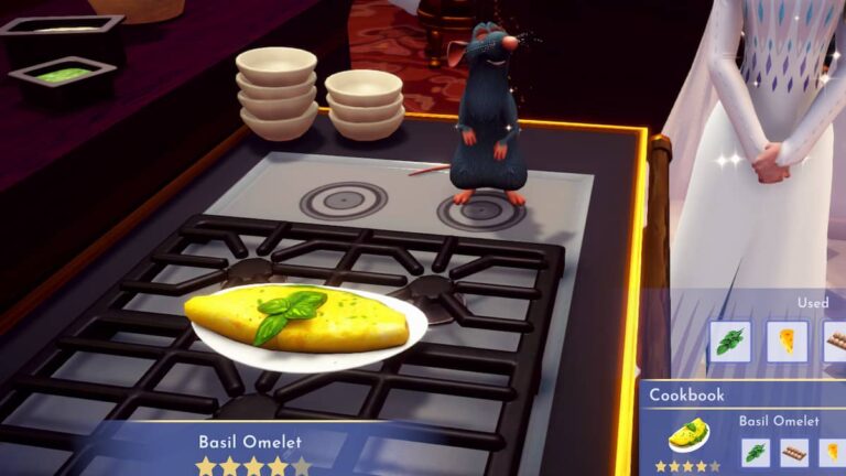 Comment cuisiner une omelette au basilic dans Disney Dreamlight Valley