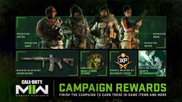 Toutes les récompenses de campagne dans Modern Warfare 2