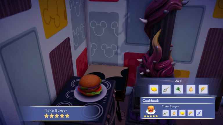 Comment faire un burger au thon à Disney Dreamlight Valley