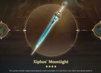 Moonlight de Xiphos – Comment obtenir, Ascension, statistiques et qui peut l'utiliser dans Genshin Impact
