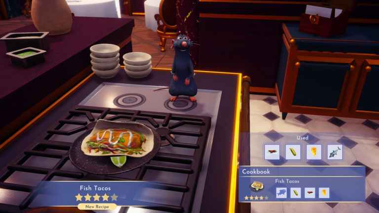 Comment faire des tacos au poisson dans Disney Dreamlight Valley