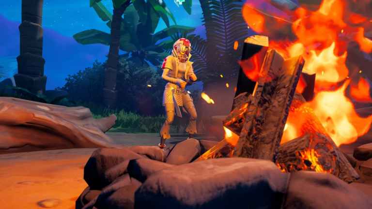 Comment danser devant un feu de camp allumé la nuit à Fortnite