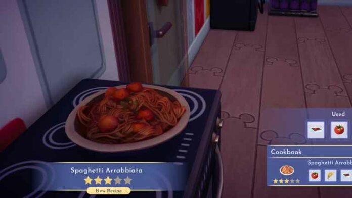 Comment cuisiner des spaghettis arrabbiata à Disney Dreamlight Valley
