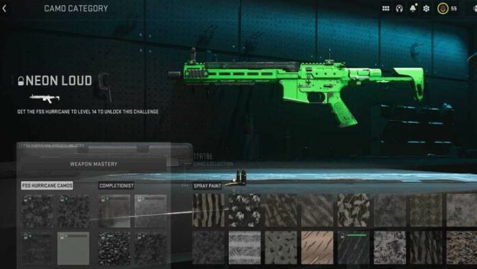 Comment obtenir le camouflage Neon Loud dans Modern Warfare 2

