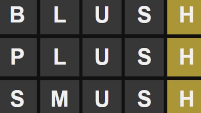 Mots de 5 lettres finissant par USH - Aide du Jeu de Wordle
