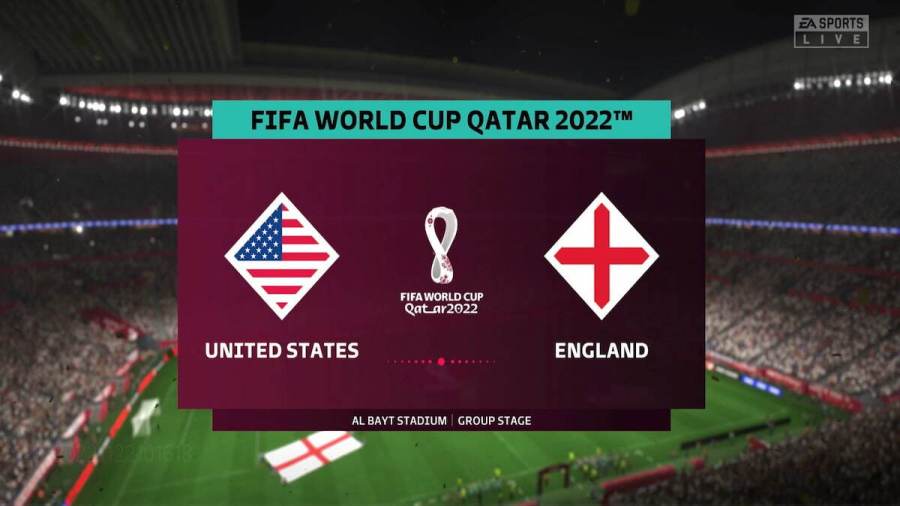 Match de la Coupe du Monde de la FIFA entre l'Angleterre et les États-Unis