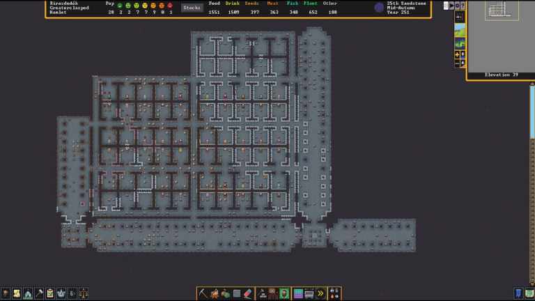 Interface utilisateur et symboles Steam de Dwarf Fortress, expliqués