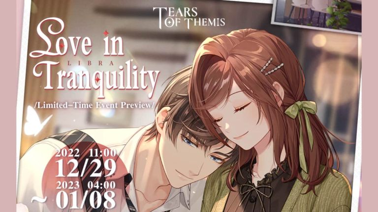 Guide de l'événement et des bannières Tears of Themis Love in Tranquility - Artem Sweet Chapter