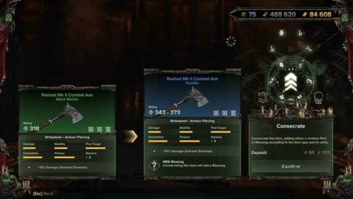 Warhammer 40K Darktide Crafting System, expliqué
