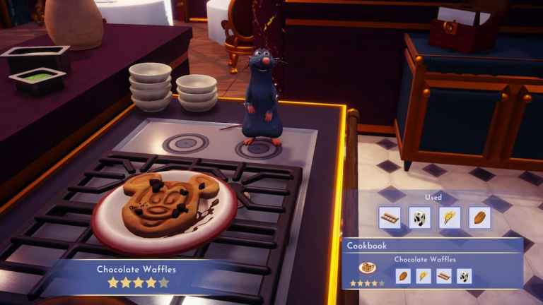 Comment faire des gaufres au chocolat à Disney Dreamlight Valley