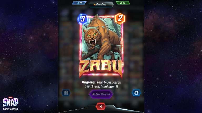 Marvel Snap - Les 3 meilleurs decks Zabu