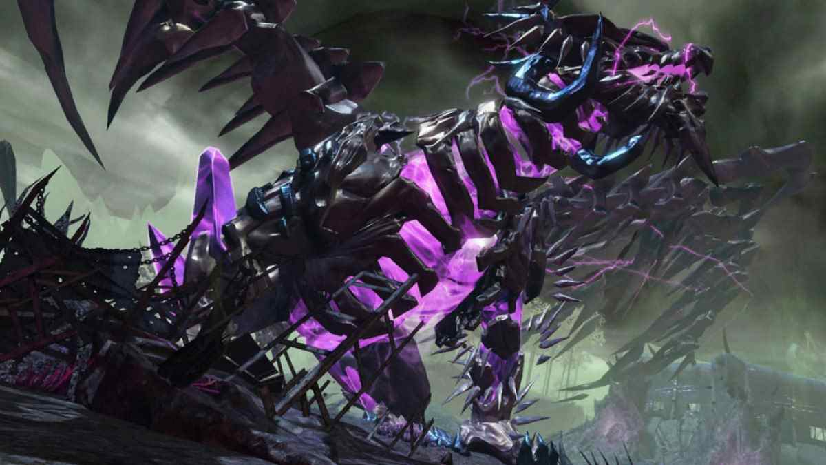 Dragon noir et violet dans Guild Wars 2
