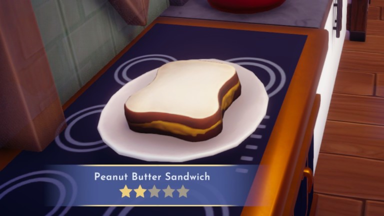 Comment faire un sandwich au beurre d'arachide dans Dreamlight Valley