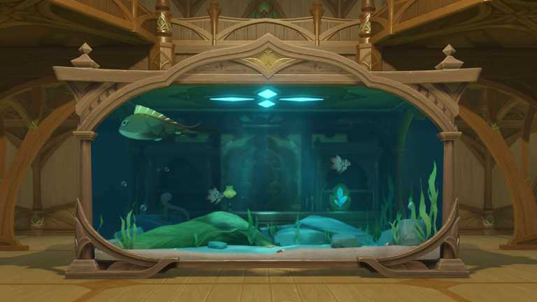 Comment mettre des meubles à l'intérieur des aquariums dans Genshin Impact