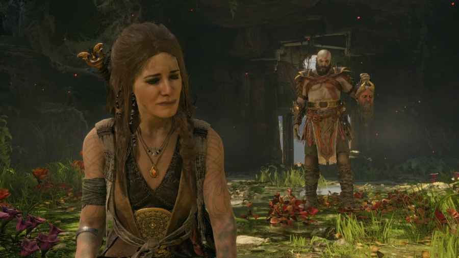Freya pleure à son sanctuaire de mariage dans God of War Ragnarok