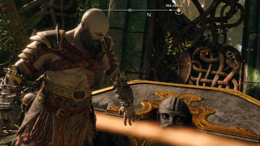 Kratos ouvre un coffre Nornir à Vanaheim