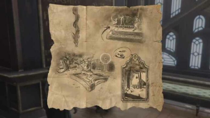 Hogwarts Legacy - Cache dans l'emplacement du trésor du château
