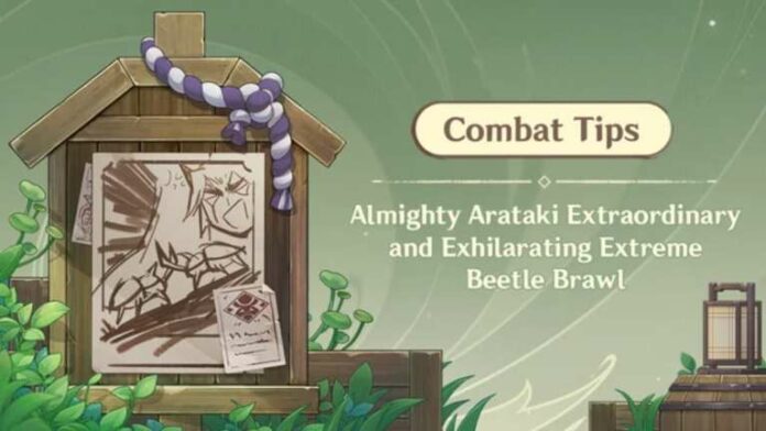 Guide de l'événement Genshin Impact Arataki Beetle Brawl
