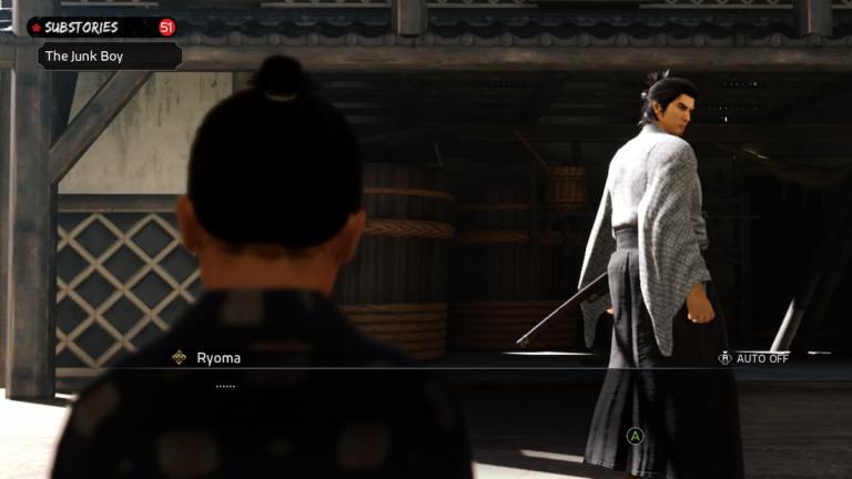 Que donner au Junk Boy dans Like a Dragon Ishin