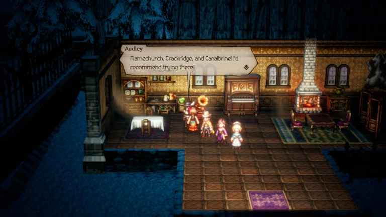 Octopath Traveler 2 - Odeur du commerce à Winterbloom Side Story Procédure pas à pas