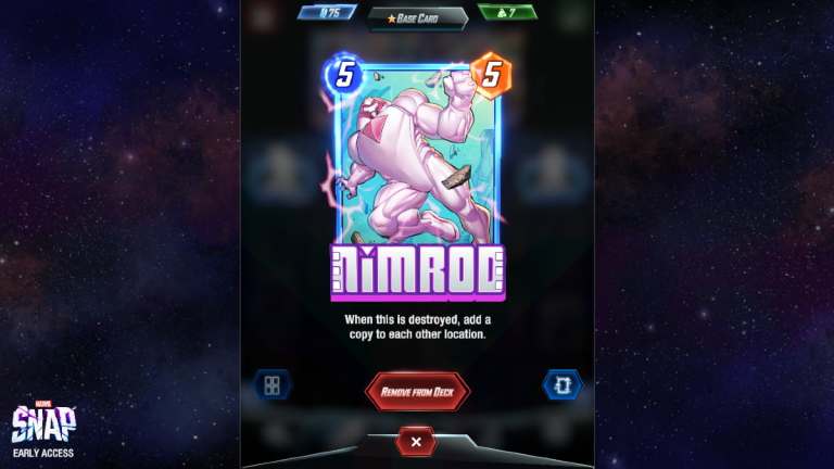 Les meilleurs decks Nimrod dans Marvel Snap