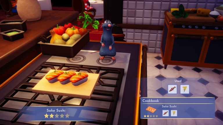 Comment faire des sushis au saké dans Disney Dreamlight Valley