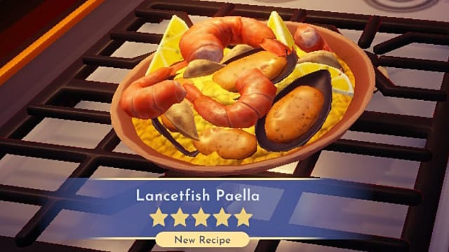 Disney Dreamlight Valley: Comment faire de la paella Lancetfish
