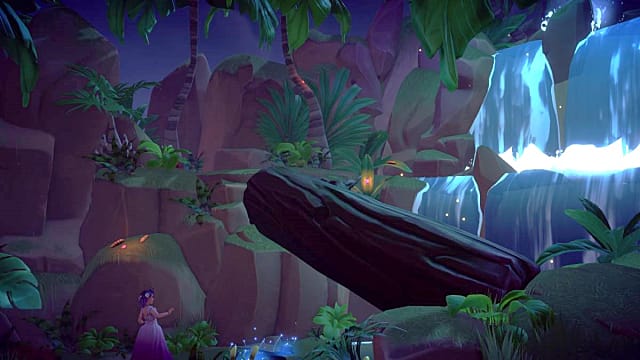 Disney Dreamlight Valley: comment abaisser la bûche près de la cascade
