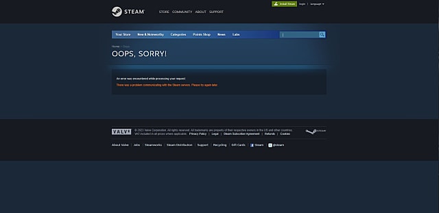  Est-ce que Steam est en panne en ce moment ?  Répondu
