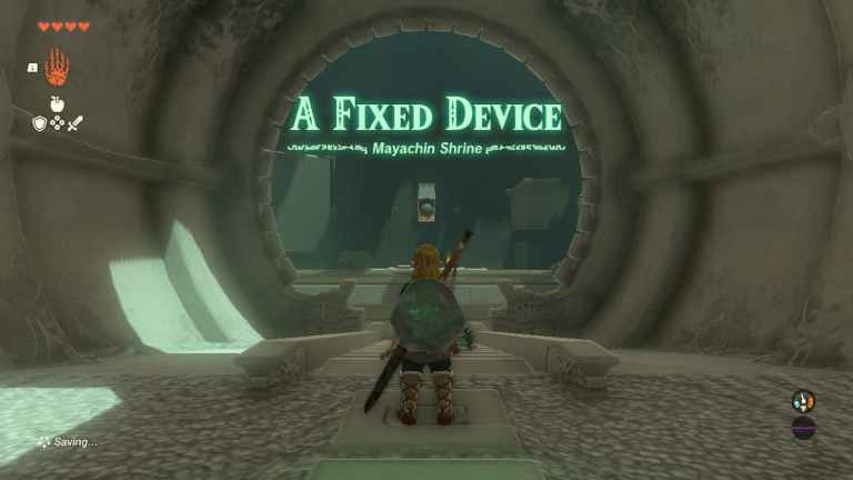 Comment nettoyer le sanctuaire de Mayachine (un appareil fixe) dans Zelda Tears of the Kingdom