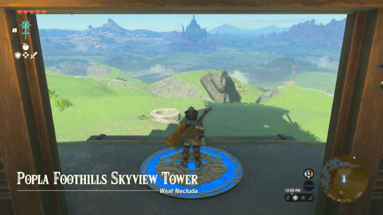 Comment activer la tour Popla Foothills Skyview dans Zelda Tears of the Kingdom (TOTK)