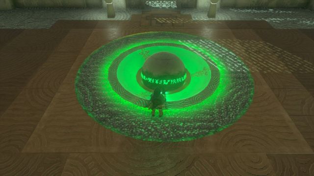 Zelda Tears of the Kingdom Runakit Shrine Construit pour effectuer la dernière étape de l'orbe.