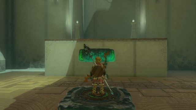Zelda Tears of the Kingdom Ihen-a Shrine Midair Perch Puzzle première étape dans la première pièce