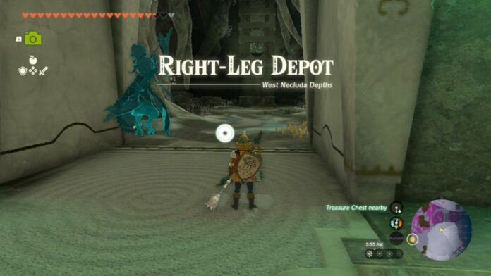Comment terminer le dépôt de la jambe droite dans Zelda : Tears of the Kingdom (TotK)
