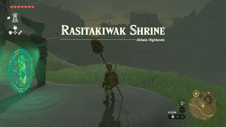 Sanctuaire Rasitakiwak (Terrains d'essai : Véhicules) Solution dans TOTK (Zelda Tears of the Kingdom)