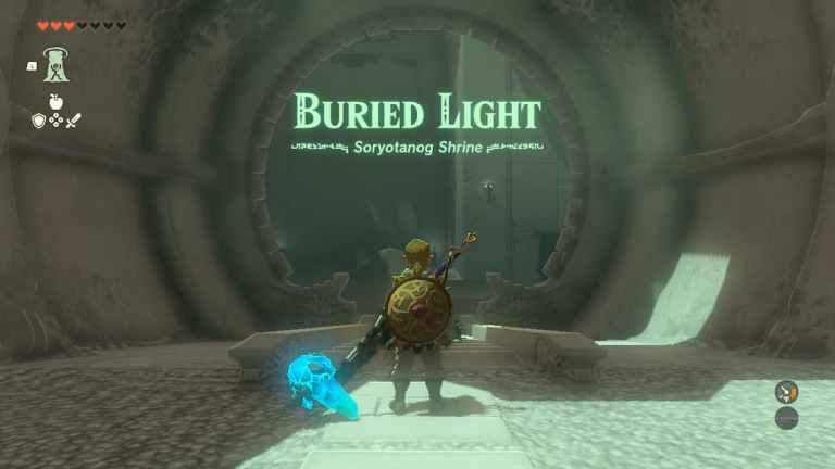 Solution du sanctuaire Soryotanog (lumière enterrée) dans TOTK (Zelda Tears of the Kingdom)