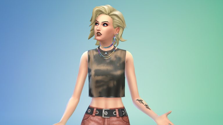 Tout inclus dans le kit Grunge Revival dans les Sims 4