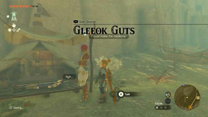 Procédure pas à pas de la quête secondaire de Gleeok Guts - Zelda Tears of the Kingdom (TOTK)
