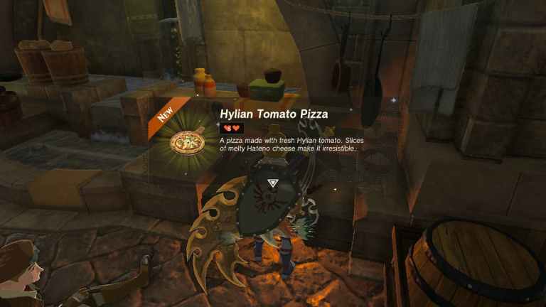 Comment faire cuire une pizza dans Zelda TOTK (Tears of the Kingdom)