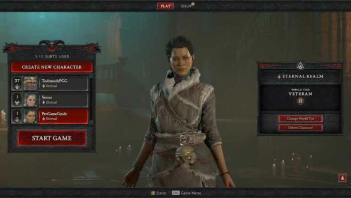 Diablo 4 bloqué sur l'écran du personnage - Comment réparer
