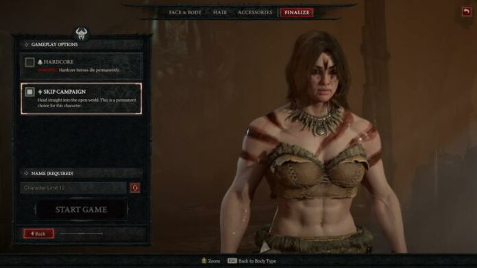 Diablo 4 sauter l'option de campagne, expliquée
