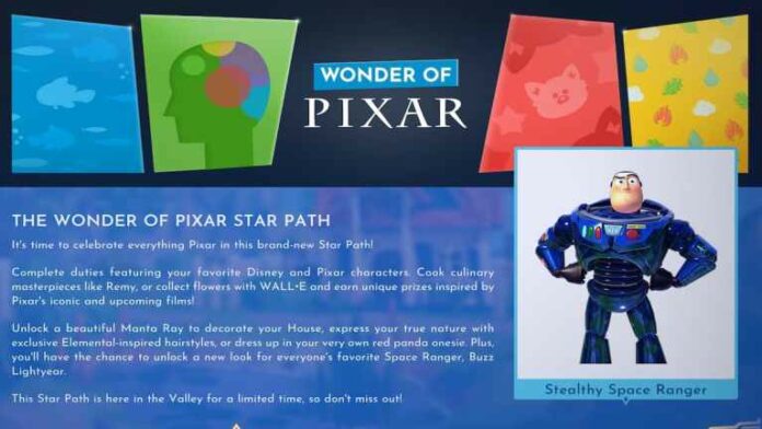 Disney Dreamlight Valley The Wonder of Pixar Star Path – Toutes les récompenses et comment les débloquer
